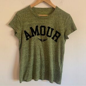 Zadig & Voltaire Walk Amour Tee Burnout Green XS